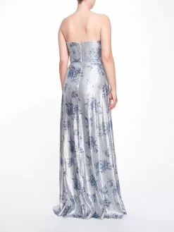 Marchesa Bridesmaids Strapless Printed Sequin Gown -Deals Marchesa Store M00193461106784 16747149