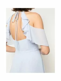 Marchesa Bridesmaids Cold-Shoulder Ruffle Chiffon Gown -Deals Marchesa Store M00193461107422 2208172677