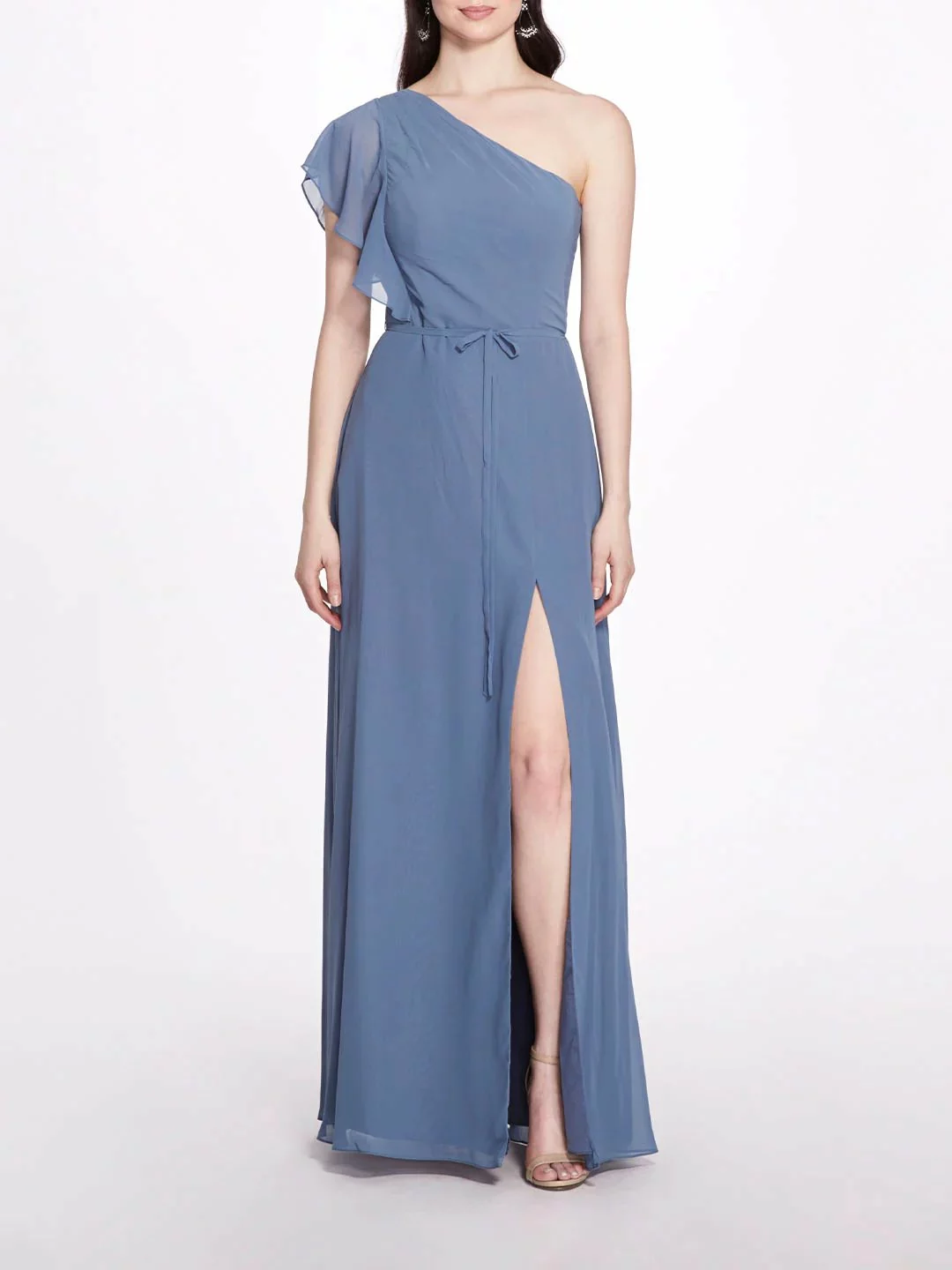 Marchesa Bridesmaids Cosenza Gown - Slate Blue 3 Marchesa Bridesmaids Cosenza Gown - Slate Blue
