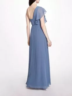 Marchesa Bridesmaids Cosenza Gown - Slate Blue 7 Marchesa Bridesmaids Cosenza Gown - Slate Blue -Deals Marchesa Store M00193461158837 796461194