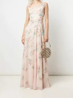 Marchesa Bridesmaids Sorrento Printed Gown