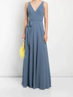 Marchesa Bridesmaids Aprilia Dress - Dusty Blue