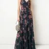 Marchesa Bridesmaids Aprilia Printed Dress - Jewel Midnight -Deals Marchesa Store M00193461165163 2844560623