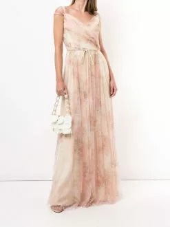 Marchesa Bridesmaids Florence Printed Gown
