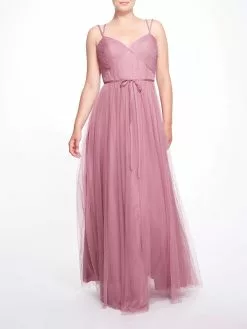 Marchesa Bridesmaids Tuscany Gown - Mauve