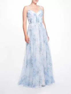 Marchesa Bridesmaids Tuscany Printed Gown