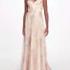Marchesa Bridesmaids Tuscany Printed Gown - Blush