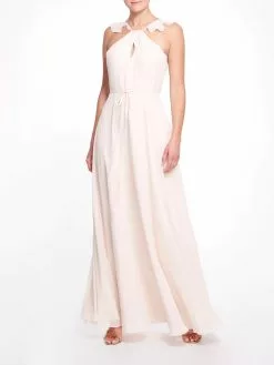 Marchesa Bridesmaids Pavia Gown - Pale Blush
