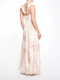 Marchesa Bridesmaids Pavia Printed Gown -Deals Marchesa Store M00193461215721 957304814