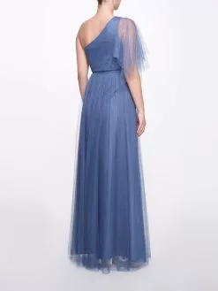 Marchesa Bridesmaids Ivrea Dress - Slate Blue -Deals Marchesa Store M00193461224754 4034664967