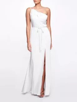 Marchesa Bridesmaids Novara Gown - Dove Grey