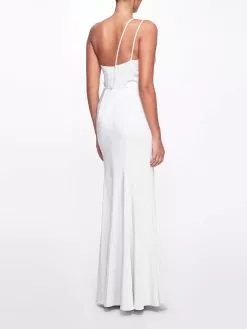 Marchesa Bridesmaids Novara Gown - Dove Grey -Deals Marchesa Store M00193461225553 665962073