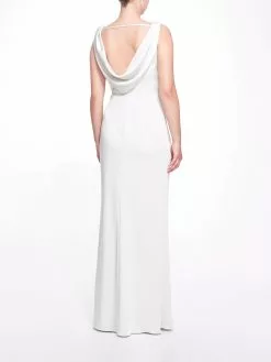 Marchesa Bridesmaids Turin Gown - Dove Grey -Deals Marchesa Store M00193461226864 466398440