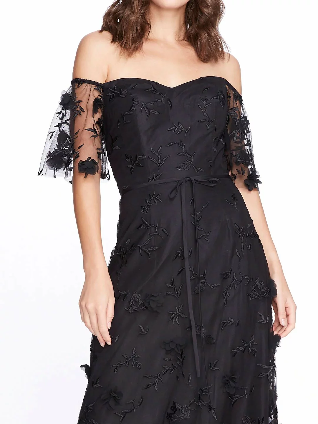 Marchesa Bridesmaids Portici Gown - Black 5 Marchesa Bridesmaids Portici Gown - Black - Image 3