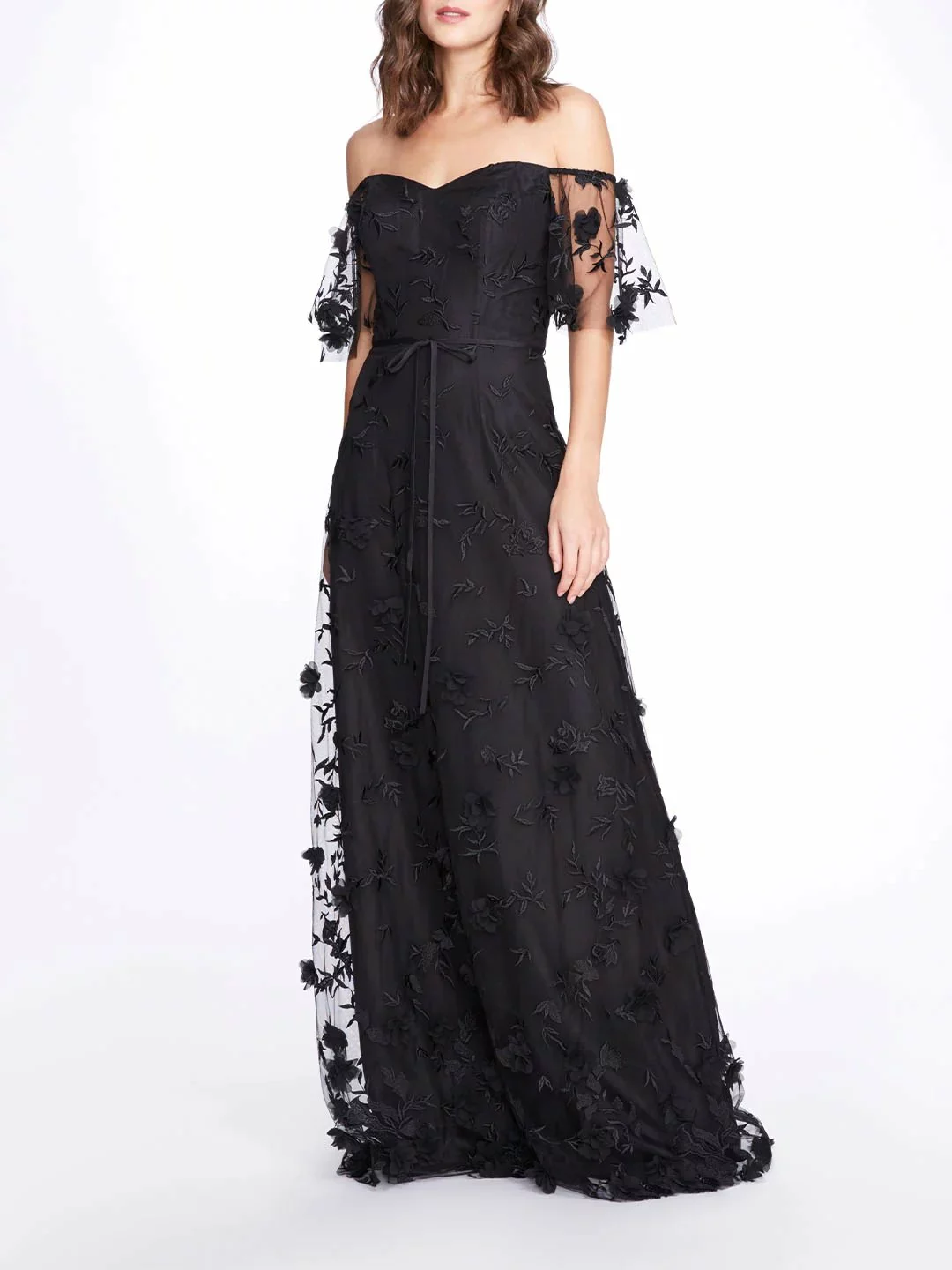 Marchesa Bridesmaids Portici Gown - Black 3 Marchesa Bridesmaids Portici Gown - Black