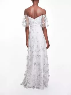 Marchesa Bridesmaids Portici Gown - Dove Grey -Deals Marchesa Store M00193461262305 2056493277