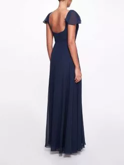Marchesa Bridesmaids Teramo Gown - Midnight -Deals Marchesa Store M00193461265481 3681162819