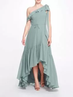 Marchesa Bridesmaids Padua Gown - Eucalyptus