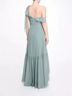 Marchesa Bridesmaids Padua Gown - Eucalyptus -Deals Marchesa Store M00193461312147 2829329640