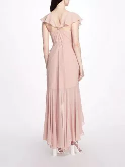 Marchesa Bridesmaids Trento Gown - Blush -Deals Marchesa Store M00193461316145 2780735541