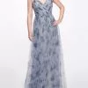 Marchesa Bridesmaids Tivoli Gown - Dusty Blue -Deals Marchesa Store M00193461322870 2589711558