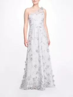 Marchesa Bridesmaids Gown - Dove Grey