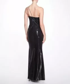 Marchesa Notte Ruched Lamé Gown -Deals Marchesa Store M00193461356219 533680963