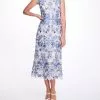 Marchesa Notte Guipure Tea-Length Gown -Deals Marchesa Store M00193461368281 553376751