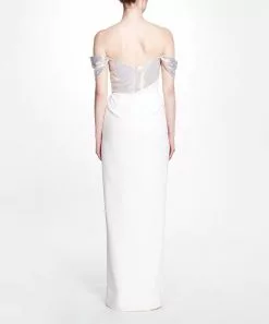 Marchesa Notte Off The Shoulder High Slit Gown 7 Marchesa Notte Off The Shoulder High Slit Gown -Deals Marchesa Store M00193461394525 4063912903