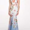 Marchesa Notte Maid Gown With Floral Trims -Deals Marchesa Store M00193461397052 695305645