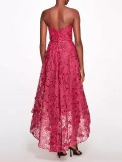 Marchesa Notte Strapless Organza Gown - Raspberry 7 Marchesa Notte Strapless Organza Gown - Raspberry -Deals Marchesa Store M00193461413417 2783432447