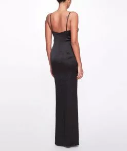 Marchesa Notte Sleeveless Beaded Stretch Charmeuse Column Gown -Deals Marchesa Store M00193461414445 62047774