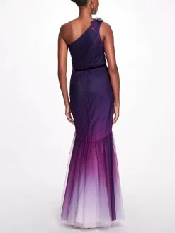 Marchesa Notte Ombre Mermaid Gown - Amethyst -Deals Marchesa Store M00193461432357 1778483177