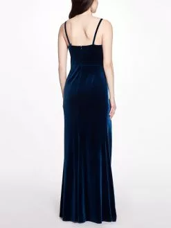 Marchesa Notte Velvet Cowl Neck Gown -Deals Marchesa Store M00193461433248 1169548421