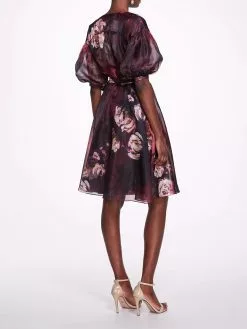 Marchesa Notte Soft Organza Wrap Dress - Sienna Multi -Deals Marchesa Store M00193461438939 1116020491