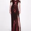 Marchesa Notte Llic Cutout Off Shoulder Gown - Red -Deals Marchesa Store M00193461443254 1280189050