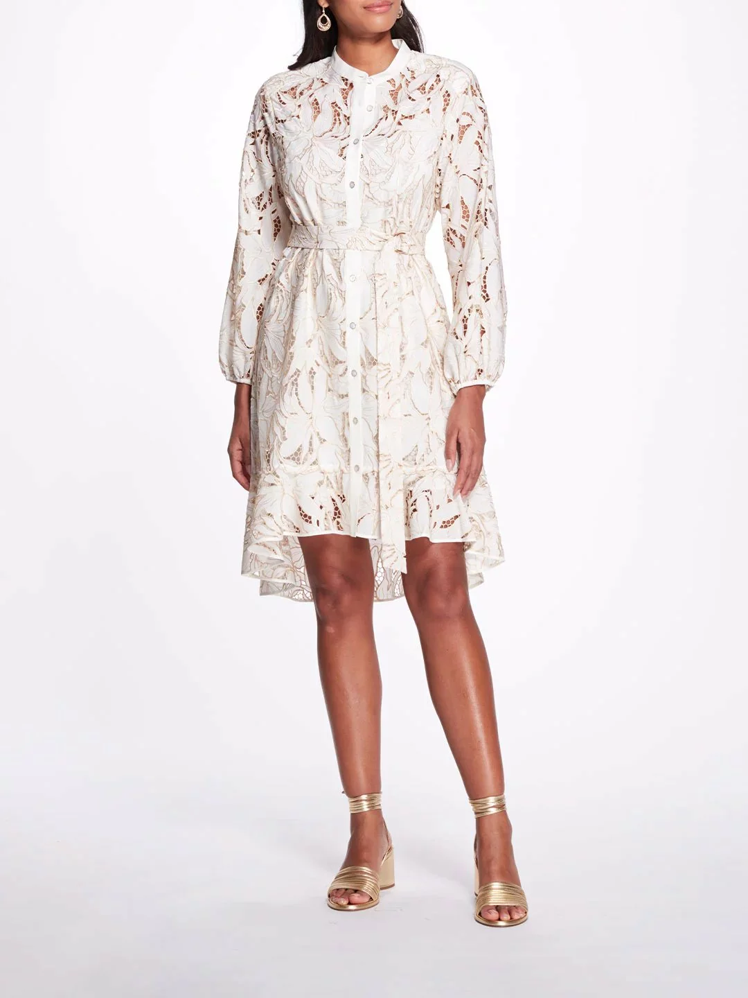 Marchesa Notte Abelia Dress - Cream 3 Marchesa Notte Abelia Dress - Cream