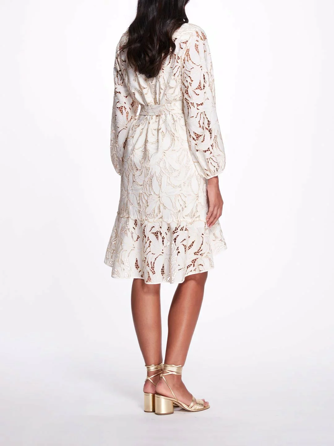 Marchesa Notte Abelia Dress - Cream 5 Marchesa Notte Abelia Dress - Cream - Image 3
