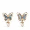 Marchesa Notte Blue Pearl Drop Earring -Deals Marchesa Store M00642447541038 517418193