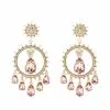 Marchesa Notte Pink Orbital Chandelier Earring