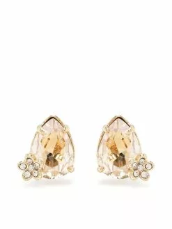 Marchesa Notte Pear Stone Stud Earrings