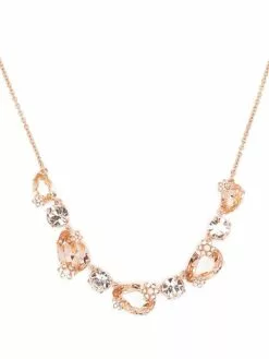 Marchesa Notte Rose Gold Stone Necklace -Deals Marchesa Store M00642447541458 3331927043